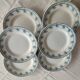 Ensemble de 6 assiettes plates terre de fer St Amand 4006
