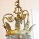 Chandelier, empire style lantern.