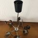 Chandelier UFO 5 branches spiral vintage 70s
