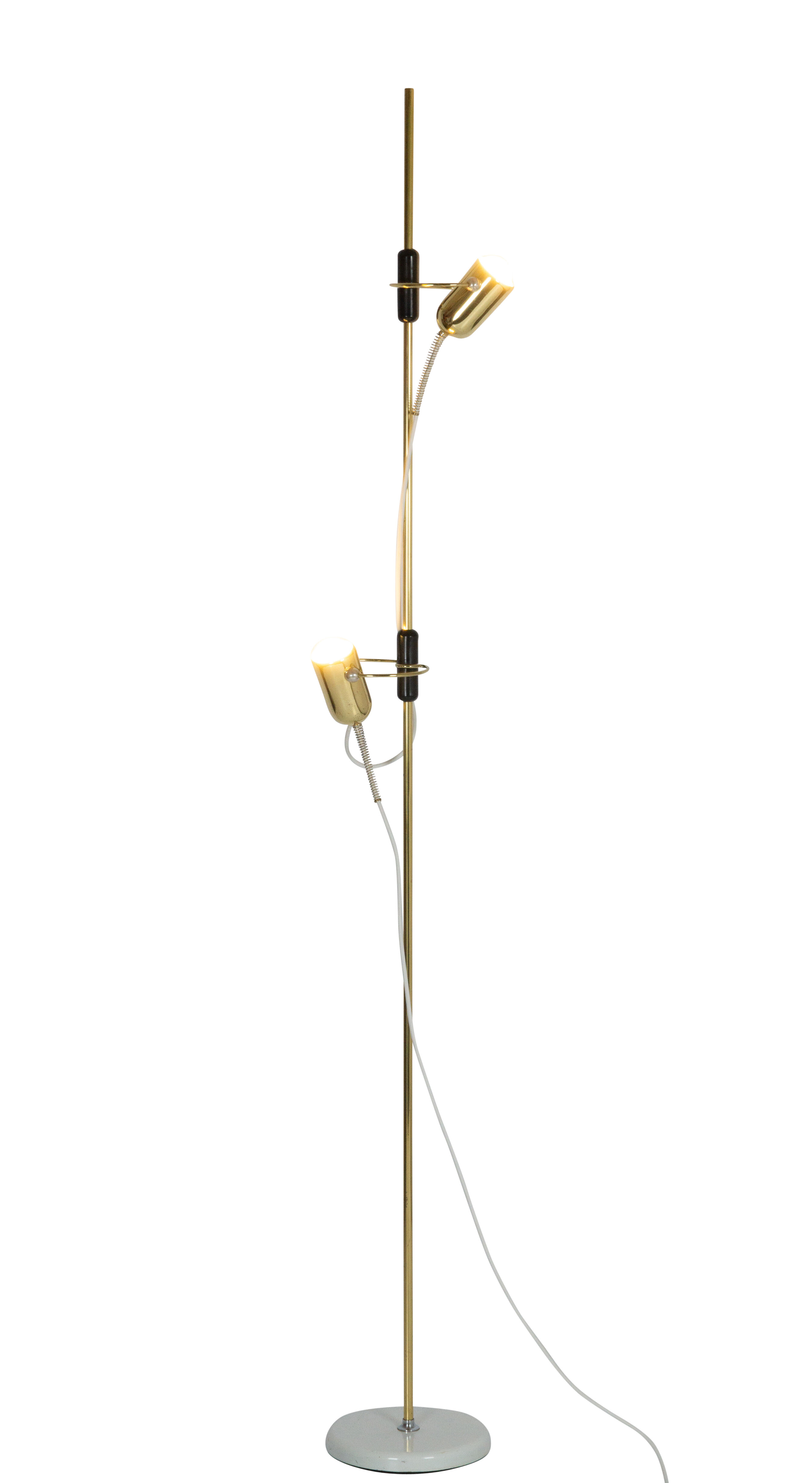 Francesco Fois by Goffredo Reggiani, brass floor lamp from 1974