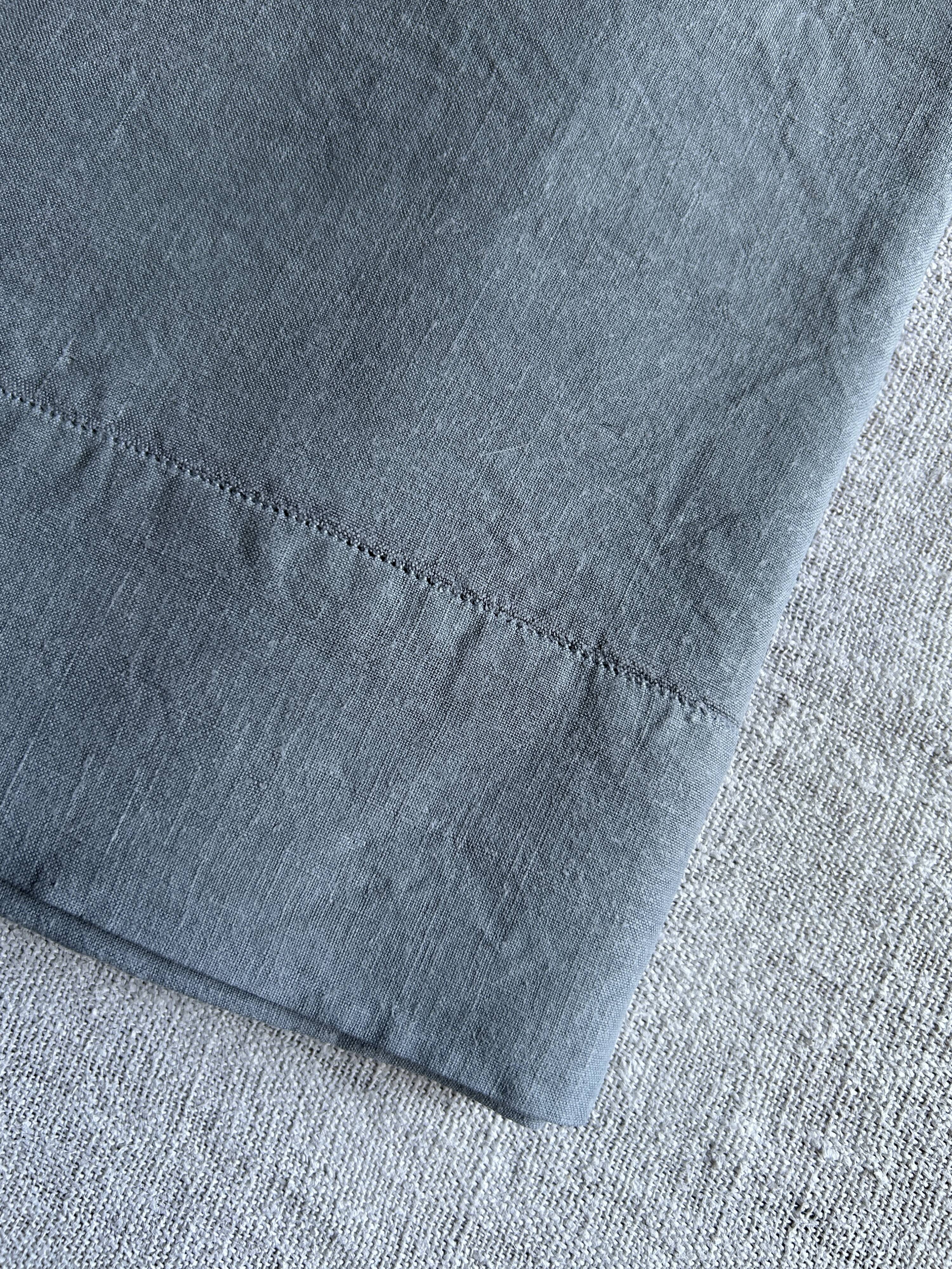 Antique Grey Linen Thread Sheet from the Roof of Paris