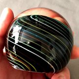 Sulphide paper press in hypnotic multicolored tones