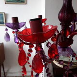 Lustre style baroque en cristal acrylique