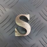 Metal letter "s"