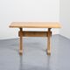 Solid pine table, Les Arcs, France.