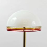 Roberto Pamio Febo floor lamp in marble, brass, and Murano glass by Leucos Italy.