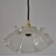 Deux suspensions en verre art deco forme pagode