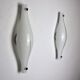 Pair of Cat's Eye wall lamps by Murano Mazzega, blown glass, Italy, 1960