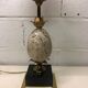 Lamp 'ostrich egg' stone, brass