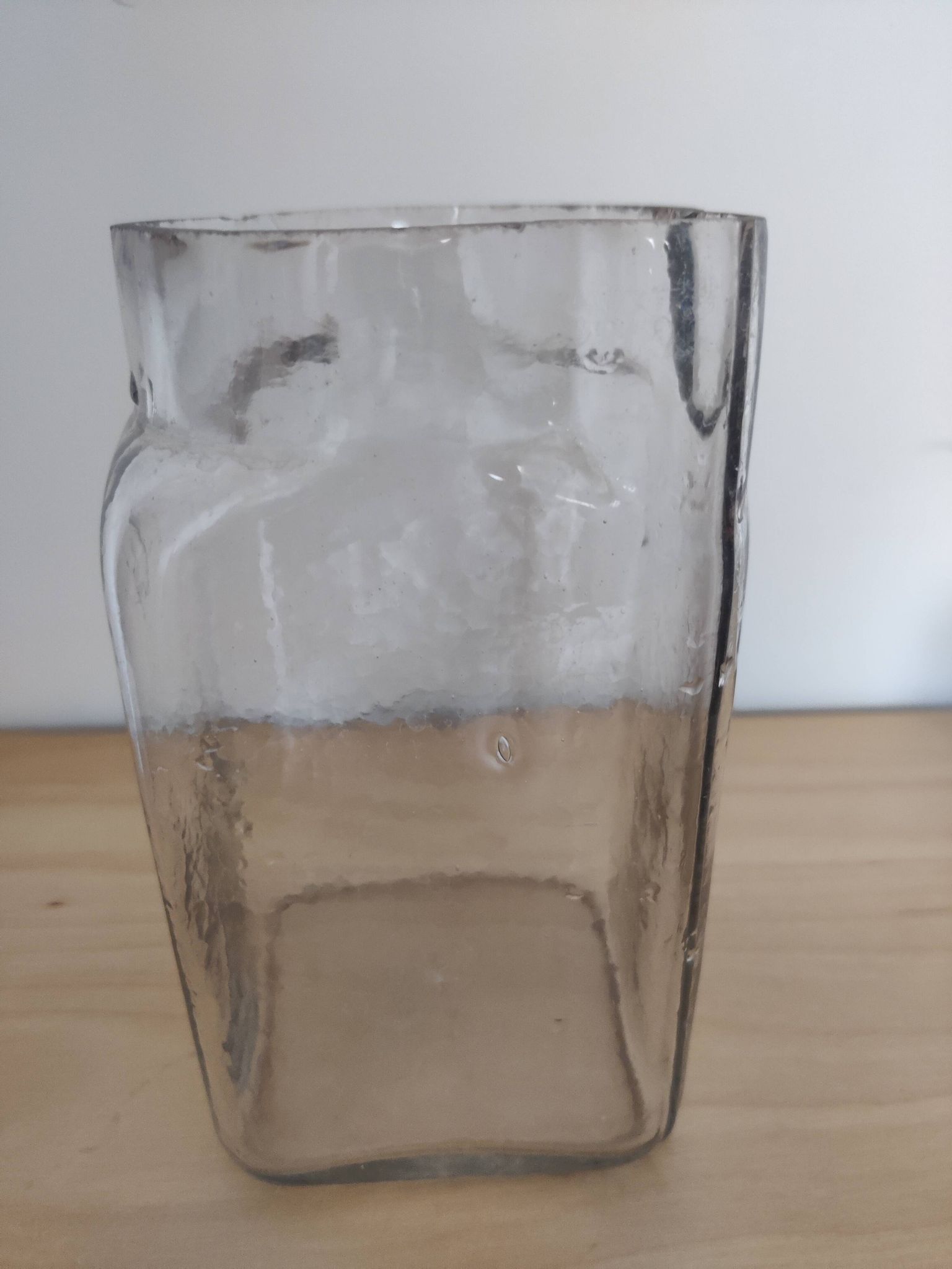 Vase, old jar in blown glass