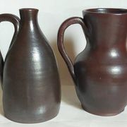 Duo of pottery by Jean Dubost in vintage Noron stoneware
