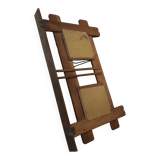 Art Nouveau wall coat rack with tiles