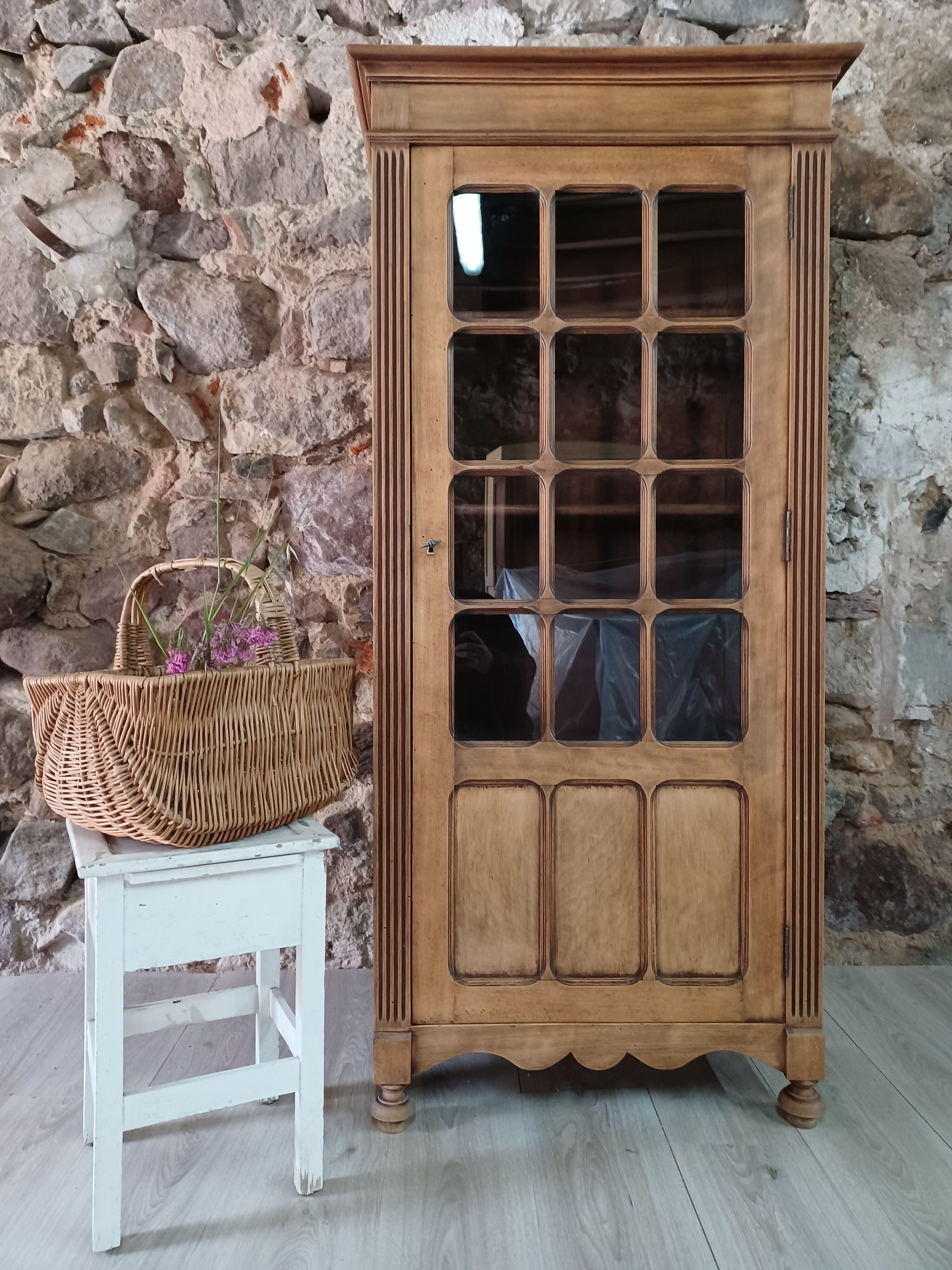 Glass-glazed Parisian wardrobe