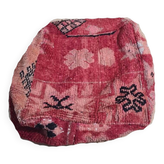 Handmade bohemian Berber pouf 60 X 60 X 25 CM