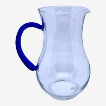 Carafe en verre avec anse marine