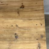 Table basse de ferme bois massif décapé