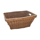 Laundry basket rectangular wicker