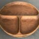 Set of 2 wooden fondue plates