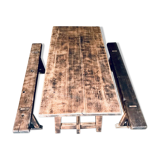 Farm table and benches