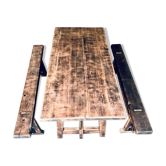 Farm table and benches