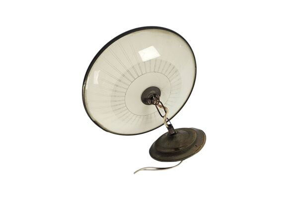 lampe suspendue - laiton - cuivre - lampe lanterne - années 1950