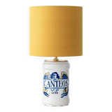 Italian Majolica Albarello table lamp, pharmacy, 19th century.