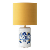Italian Majolica Albarello table lamp, pharmacy, 19th century.