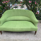 Green velvet toad sofa