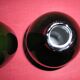 Pair of vases glass "bottle" double layer, 70 years