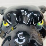 Black panther in ceramic floor 76 cm