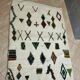 Azilal rug with geometric diamonds