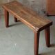 Brutalist oak bench 90 cm