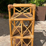 Rattan shelf