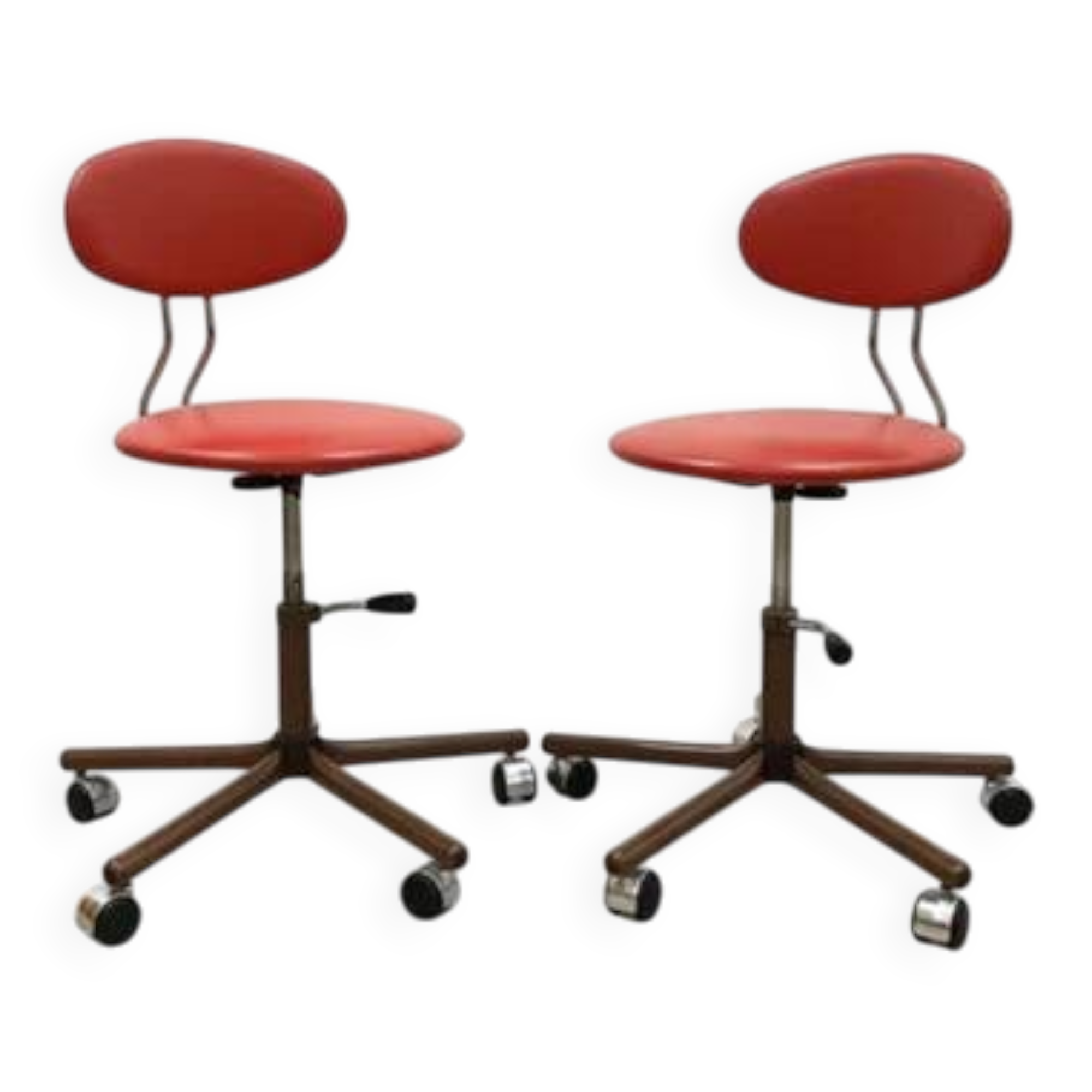 Retro swivel chairs Kovona, 1970s (set of 2)