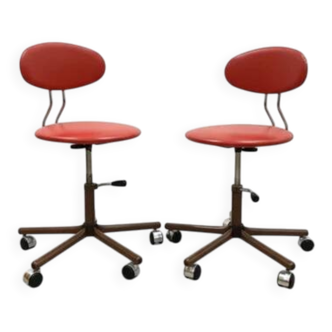 Retro swivel chairs Kovona, 1970s (set of 2)