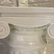 Elegant Pedestal Column in Hardened Plaster with Ionic Volute Capital