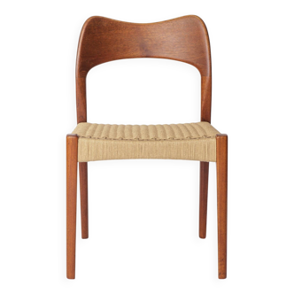 1 sur 8 Chaise Arne Hovmand-Olsen pour Mogens Kold, teck danois et corde danoise