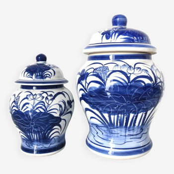 Two porcelain vases Thailand