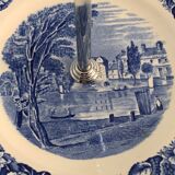 Blue and white porcelain servant or display Palissy Pottery Staffordshire England 1960