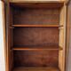 Solid cherry wood wall display case from the 50s