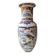 Vase balustre motifs paons/floraux style imari, signé y.p. derevua