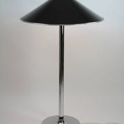 Ateljé Lyktan floor lamp with rare oversized custom shade – Sweden, 1970s