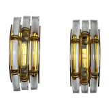 Paired of Venini wall lamps, Murano glass, Italy, 1970