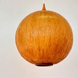 Beautiful design midcentury cocoon resin pendant, 1950s