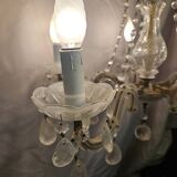 Vintage 5-arm tassel chandelier.