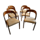 Chaises scandinave gondole années 70