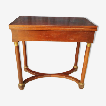 Empire style mahogany game table
