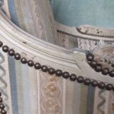 Louis XVI Shepherdess, 19th century copy, upholstered, beautiful antique chiseled