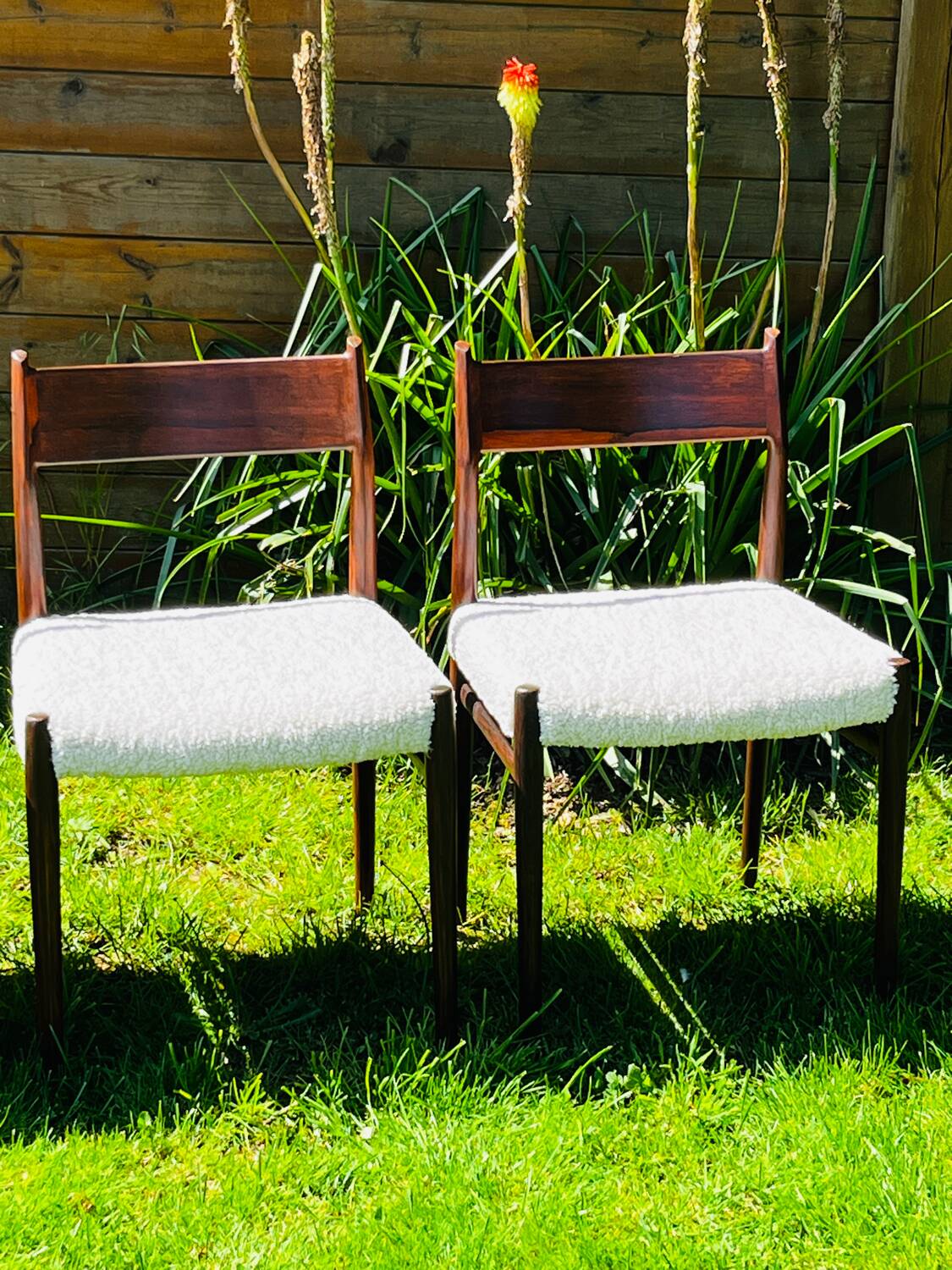 5 Danish chairs by Arne Vodder model 418 teak