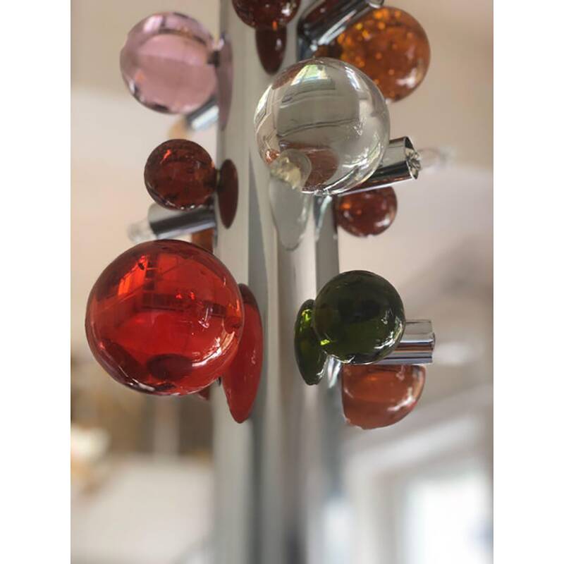 Contemporary Multicolor “Cactus” Murano Glass Sputnik Chandelier